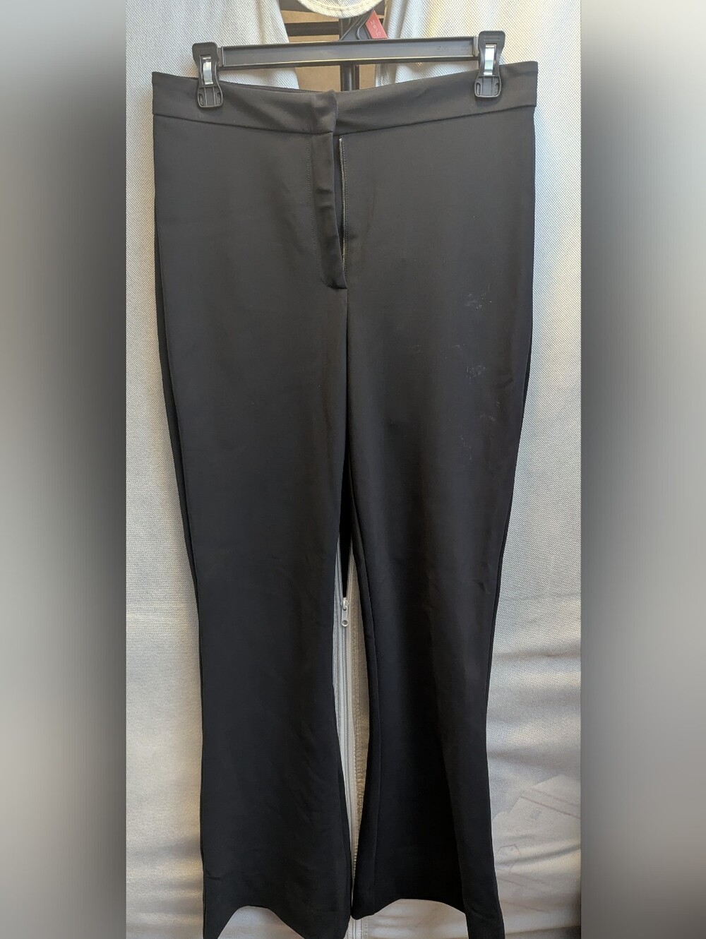 Adam Lippes Black Deeda High-Rise Flare-Leg Trousers - Picture 4 of 7